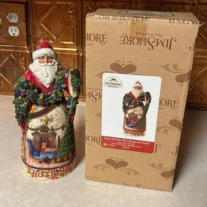 Jim Shore Santa Deck The Halls figurine